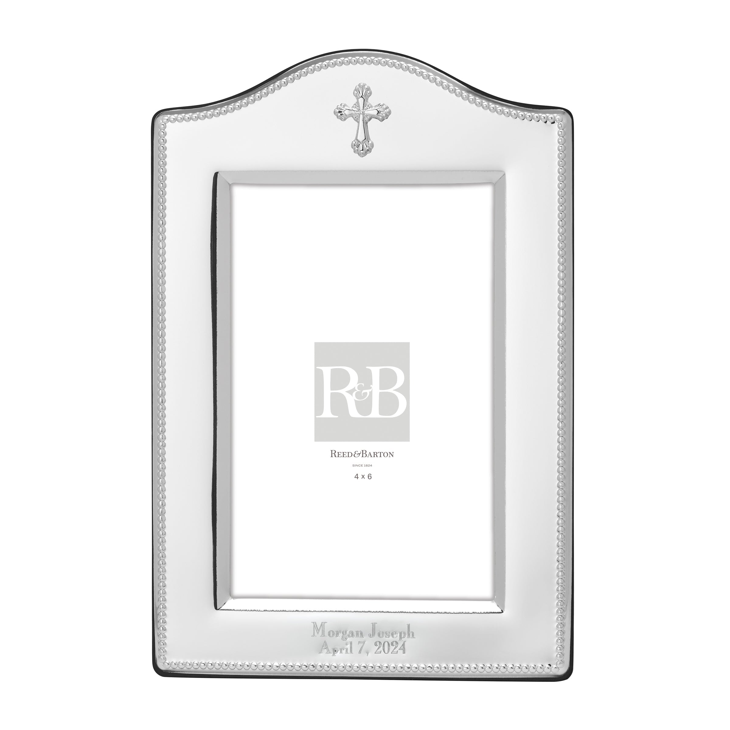 Personalized Abbey Cross 4" x 6" Frame