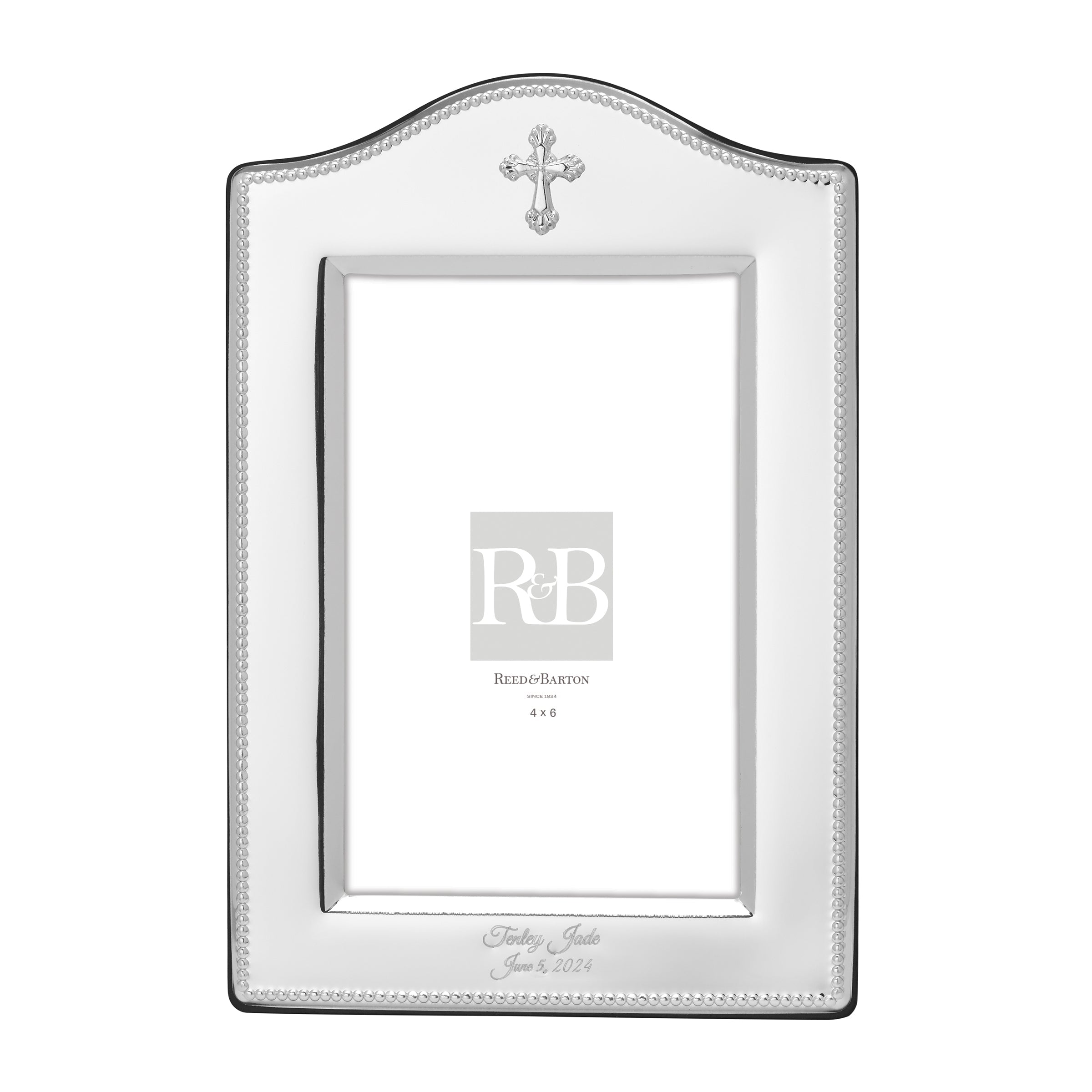 Personalized Abbey Cross 4" x 6" Frame