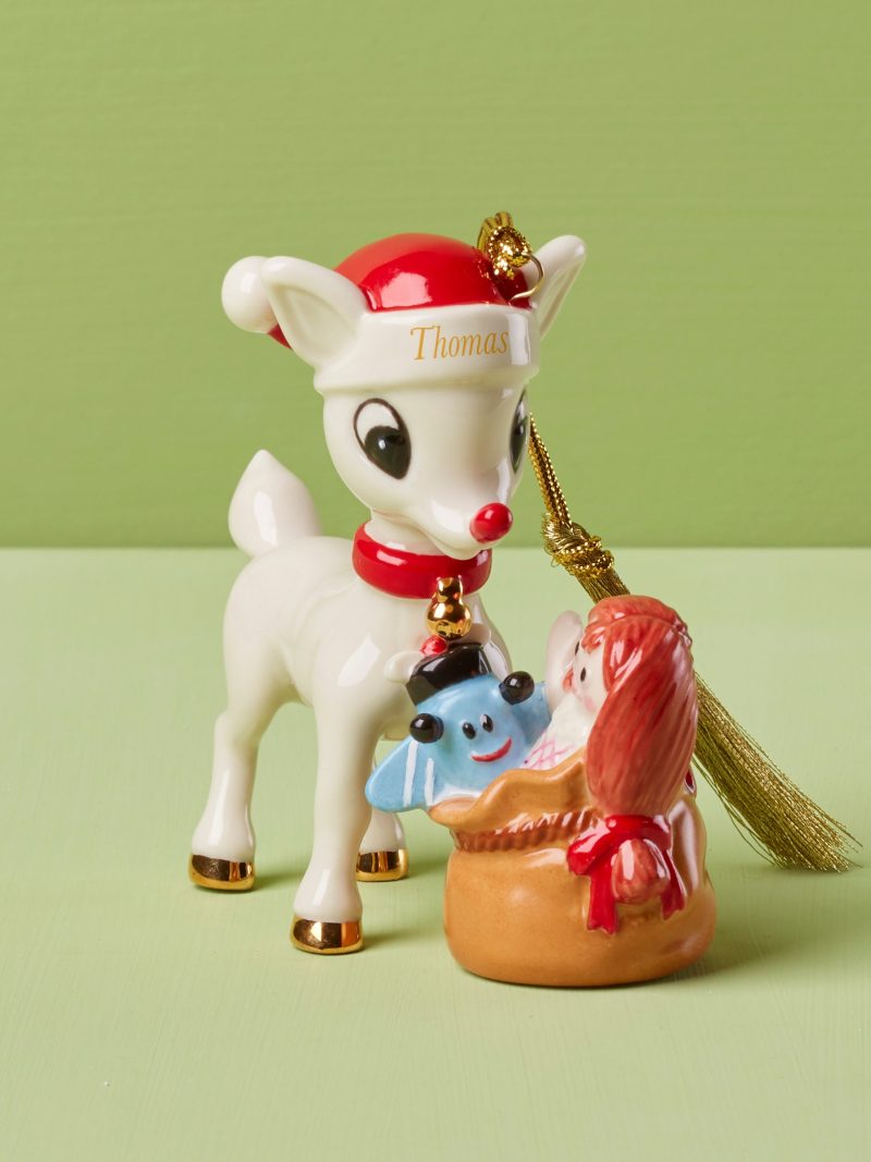 Personalized Rudolph Delivering Toys Ornament